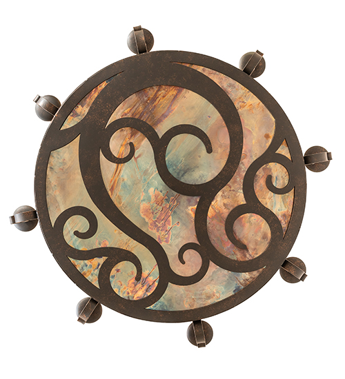  VICTORIAN SCROLL FEATURES CRAFTED OF STEEL FAUX CANDLE SLEVES CANDLE BULB ON TOP SCROLL ACCENTS-LASER CUT OR EMBEDDED