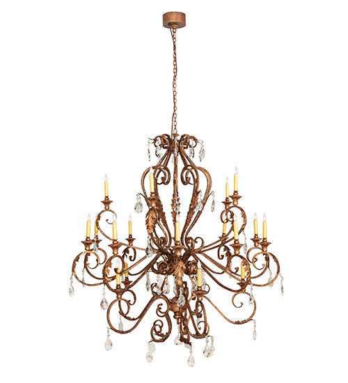  VICTORIAN NOUVEAU SCROLL FEATURES CRAFTED OF STEEL STAMPED/CAST METAL LEAF ROSETTE FLOWER ACCENT