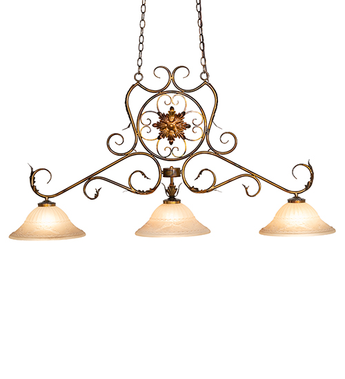  VICTORIAN NOUVEAU SCROLL FEATURES CRAFTED OF STEEL STAMPED/CAST METAL LEAF ROSETTE FLOWER ACCENT