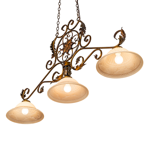  VICTORIAN NOUVEAU SCROLL FEATURES CRAFTED OF STEEL STAMPED/CAST METAL LEAF ROSETTE FLOWER ACCENT