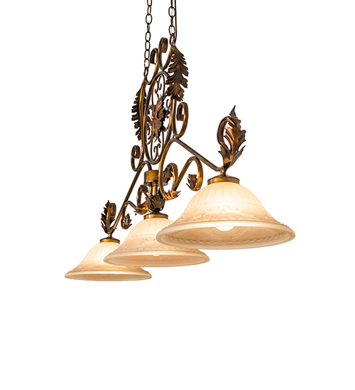  VICTORIAN NOUVEAU SCROLL FEATURES CRAFTED OF STEEL STAMPED/CAST METAL LEAF ROSETTE FLOWER ACCENT