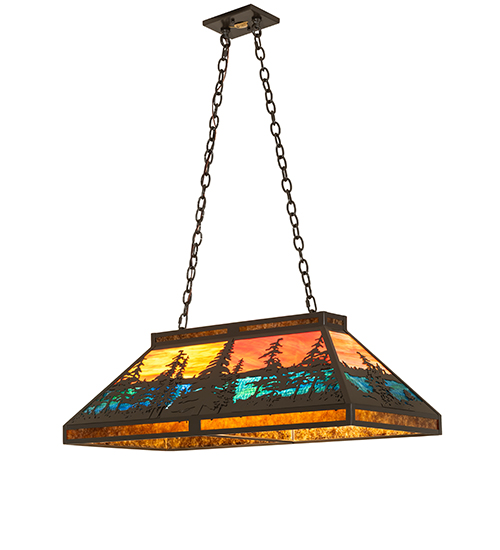  RUSTIC LODGE RUSTIC OR MOUNTIAN GREAT ROOM ART GLASS MICA