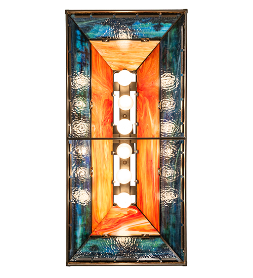  RUSTIC LODGE RUSTIC OR MOUNTIAN GREAT ROOM ART GLASS MICA