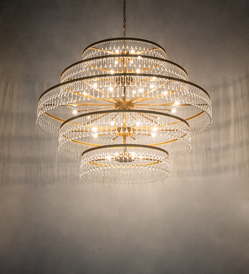  CONTEMPORARY CRYSTAL CHANDELIER