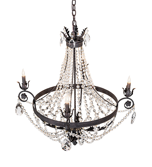  VICTORIAN CRYSTAL CHANDELIER