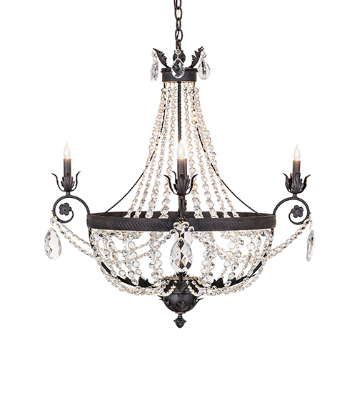  VICTORIAN CRYSTAL CHANDELIER