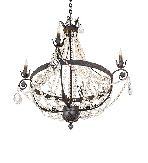 VICTORIAN CRYSTAL CHANDELIER