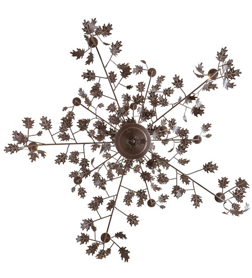  RUSTIC LODGE RUSTIC OR MOUNTIAN GREAT ROOM STAMPED/CAST METAL LEAF ROSETTE FLOWER ACCENT