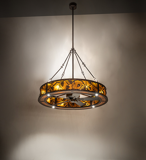 RUSTIC LODGE RUSTIC OR MOUNTIAN GREAT ROOM MICA DOWN LIGHTS SPOT LIGHT POINTING DOWN FOR FUNCTION