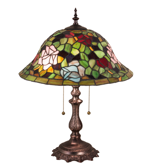  VICTORIAN TIFFANY REPRODUCTION OF ORIGINAL FLORAL ART GLASS