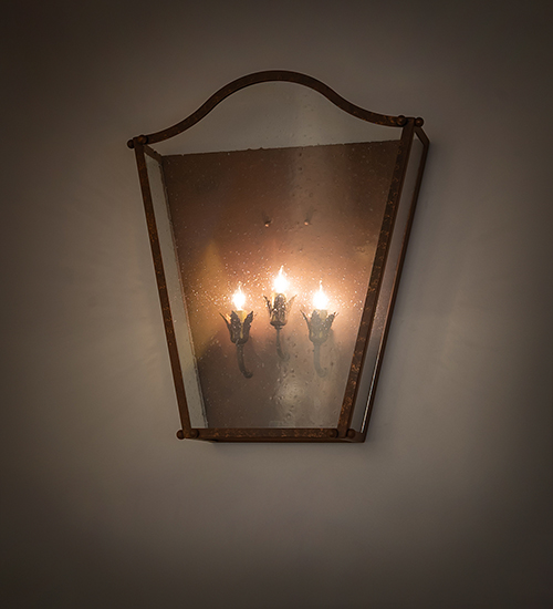  VICTORIAN FAUX CANDLE SLEVES CANDLE BULB ON TOP STAMPED/CAST METAL LEAF ROSETTE FLOWER ACCENT