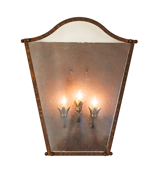  VICTORIAN FAUX CANDLE SLEVES CANDLE BULB ON TOP STAMPED/CAST METAL LEAF ROSETTE FLOWER ACCENT