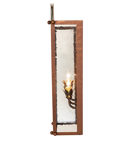  VICTORIAN FAUX CANDLE SLEVES CANDLE BULB ON TOP STAMPED/CAST METAL LEAF ROSETTE FLOWER ACCENT