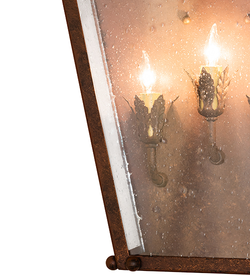  VICTORIAN FAUX CANDLE SLEVES CANDLE BULB ON TOP STAMPED/CAST METAL LEAF ROSETTE FLOWER ACCENT