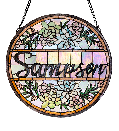  FLORAL ART GLASS