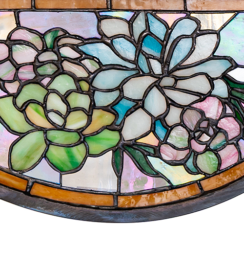  FLORAL ART GLASS