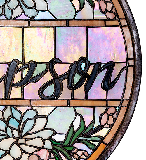  FLORAL ART GLASS