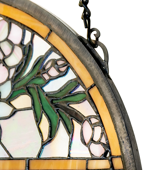  FLORAL ART GLASS