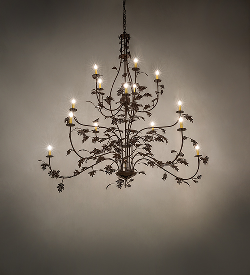  RUSTIC LODGE RUSTIC OR MOUNTIAN GREAT ROOM FAUX CANDLE SLEVES CANDLE BULB ON TOP STAMPED/CAST METAL LEAF ROSETTE FLOWER ACCENT