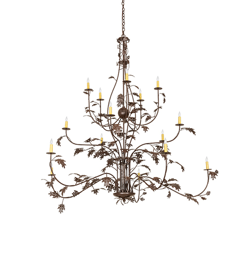  RUSTIC LODGE RUSTIC OR MOUNTIAN GREAT ROOM FAUX CANDLE SLEVES CANDLE BULB ON TOP STAMPED/CAST METAL LEAF ROSETTE FLOWER ACCENT