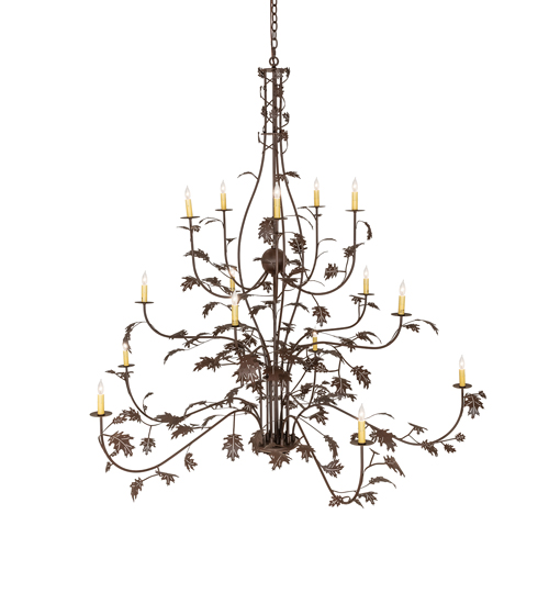  RUSTIC LODGE RUSTIC OR MOUNTIAN GREAT ROOM FAUX CANDLE SLEVES CANDLE BULB ON TOP STAMPED/CAST METAL LEAF ROSETTE FLOWER ACCENT