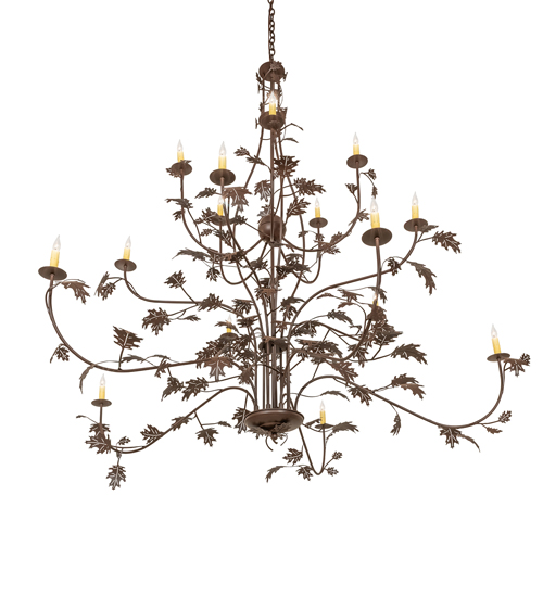  RUSTIC LODGE RUSTIC OR MOUNTIAN GREAT ROOM FAUX CANDLE SLEVES CANDLE BULB ON TOP STAMPED/CAST METAL LEAF ROSETTE FLOWER ACCENT