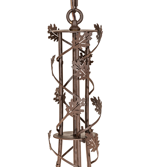  RUSTIC LODGE RUSTIC OR MOUNTIAN GREAT ROOM FAUX CANDLE SLEVES CANDLE BULB ON TOP STAMPED/CAST METAL LEAF ROSETTE FLOWER ACCENT