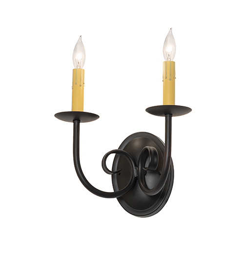  SCROLL FEATURES CRAFTED OF STEEL FAUX CANDLE SLEVES CANDLE BULB ON TOP