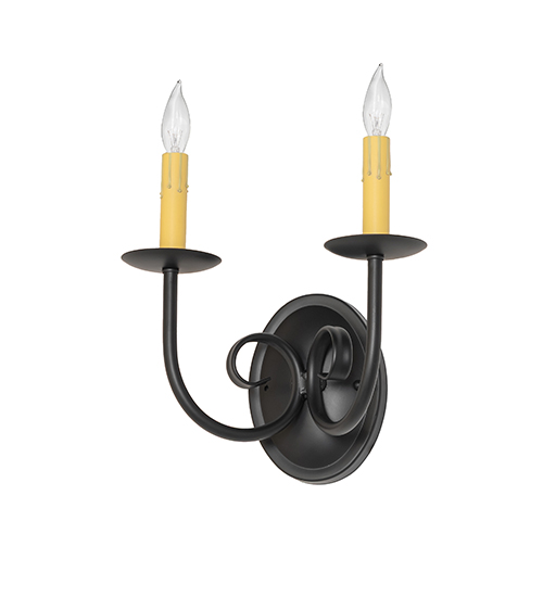  SCROLL FEATURES CRAFTED OF STEEL FAUX CANDLE SLEVES CANDLE BULB ON TOP