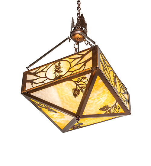  RUSTIC LODGE RUSTIC OR MOUNTIAN GREAT ROOM ART GLASS