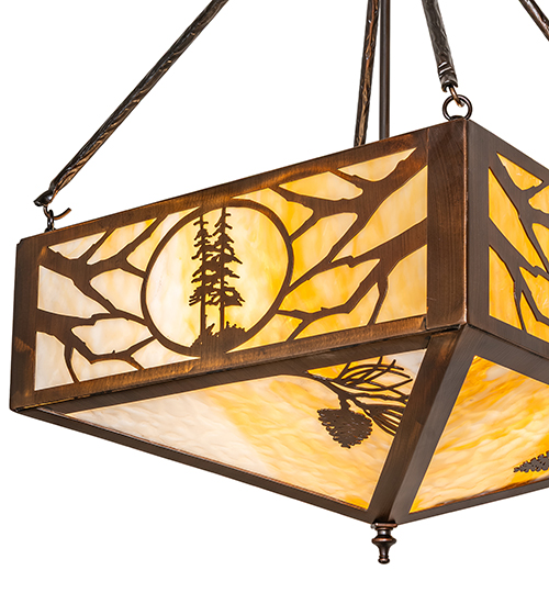  RUSTIC LODGE RUSTIC OR MOUNTIAN GREAT ROOM ART GLASS