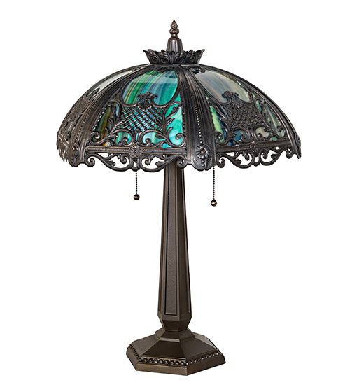  VICTORIAN ART GLASS NOUVEAU STAMPED/CAST METAL LEAF ROSETTE FLOWER ACCENT