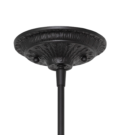  VICTORIAN STAMPED/CAST METAL LEAF ROSETTE FLOWER ACCENT