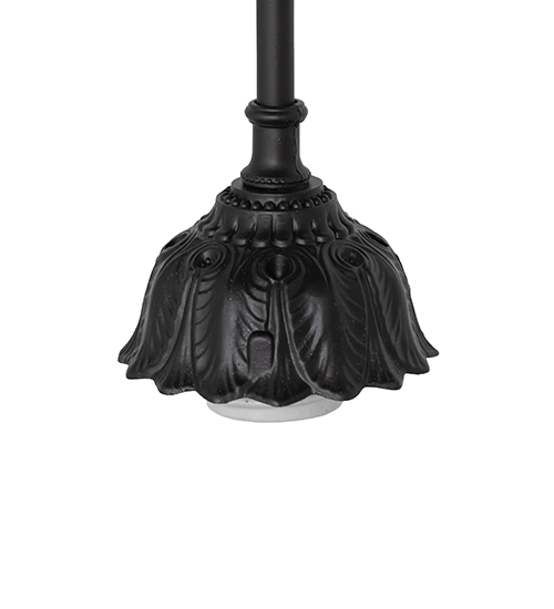  VICTORIAN STAMPED/CAST METAL LEAF ROSETTE FLOWER ACCENT