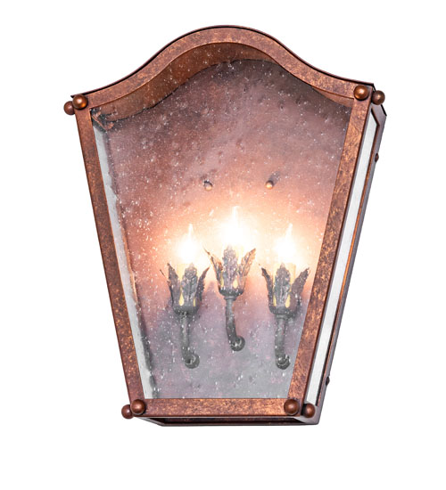  VICTORIAN FAUX CANDLE SLEVES CANDLE BULB ON TOP STAMPED/CAST METAL LEAF ROSETTE FLOWER ACCENT