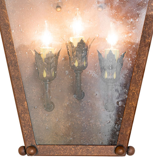  VICTORIAN FAUX CANDLE SLEVES CANDLE BULB ON TOP STAMPED/CAST METAL LEAF ROSETTE FLOWER ACCENT