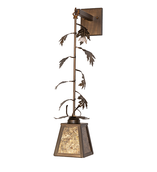  RUSTIC MICA STAMPED/CAST METAL LEAF ROSETTE FLOWER ACCENT