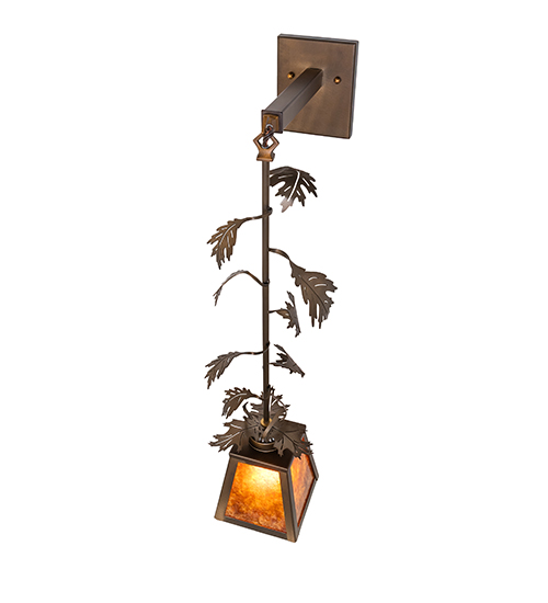  RUSTIC MICA STAMPED/CAST METAL LEAF ROSETTE FLOWER ACCENT