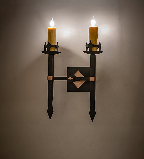  VICTORIAN GOTHIC FAUX CANDLE SLEVES CANDLE BULB ON TOP