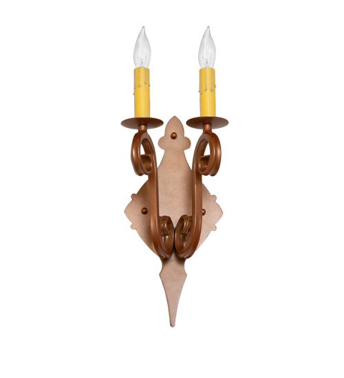  VICTORIAN GOTHIC SCROLL FEATURES CRAFTED OF STEEL FAUX CANDLE SLEVES CANDLE BULB ON TOP