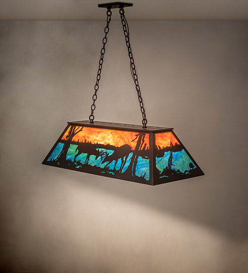  RUSTIC LODGE RUSTIC OR MOUNTIAN GREAT ROOM ART GLASS ANIMALS