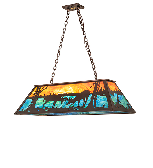  RUSTIC LODGE RUSTIC OR MOUNTIAN GREAT ROOM ART GLASS ANIMALS
