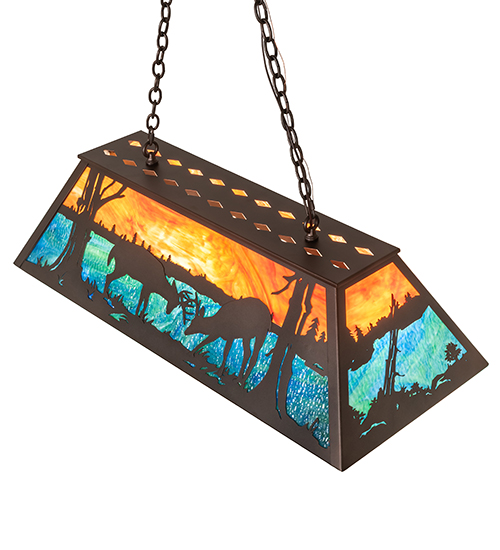  RUSTIC LODGE RUSTIC OR MOUNTIAN GREAT ROOM ART GLASS ANIMALS