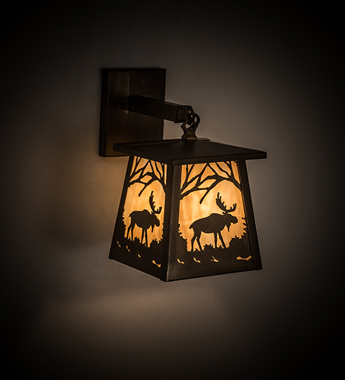 RUSTIC LODGE RUSTIC OR MOUNTIAN GREAT ROOM ART GLASS ANIMALS