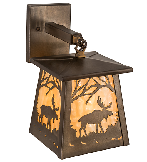  RUSTIC LODGE RUSTIC OR MOUNTIAN GREAT ROOM ART GLASS ANIMALS