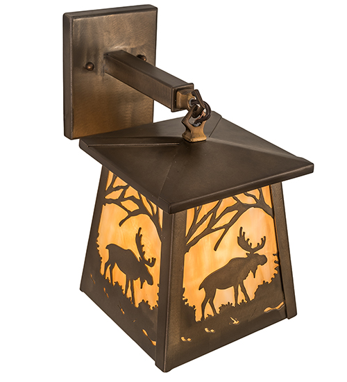  RUSTIC LODGE RUSTIC OR MOUNTIAN GREAT ROOM ART GLASS ANIMALS