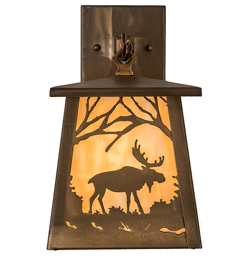  RUSTIC LODGE RUSTIC OR MOUNTIAN GREAT ROOM ART GLASS ANIMALS