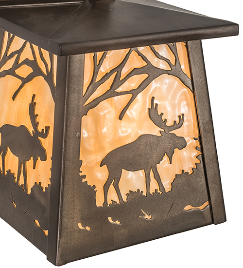  RUSTIC LODGE RUSTIC OR MOUNTIAN GREAT ROOM ART GLASS ANIMALS