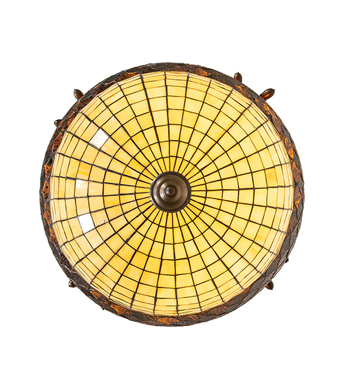  RUSTIC LODGE RUSTIC OR MOUNTIAN GREAT ROOM STAMPED/CAST METAL LEAF ROSETTE FLOWER ACCENT