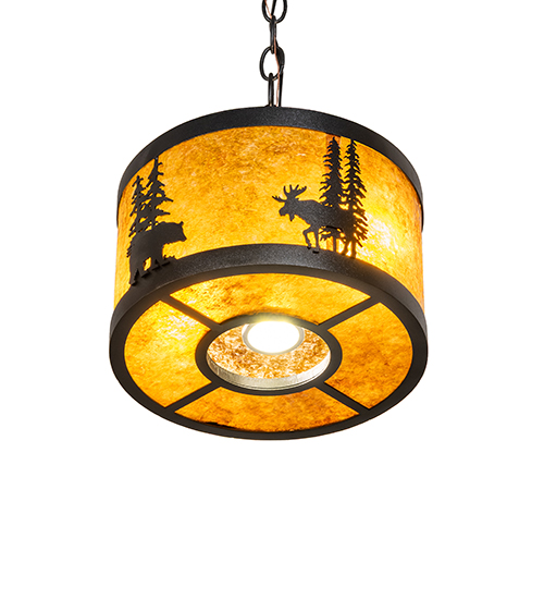  RUSTIC ANIMALS MICA DOWN LIGHTS SPOT LIGHT POINTING DOWN FOR FUNCTION
